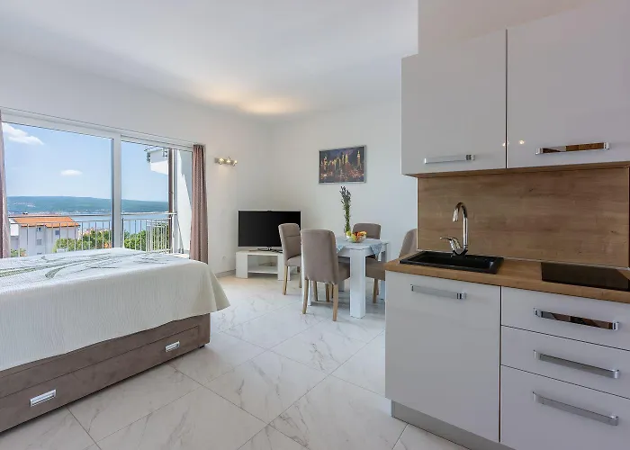 דירה Romantisches Studio-apartment Mit Atemberaubenden Meerblick קריקווניצה